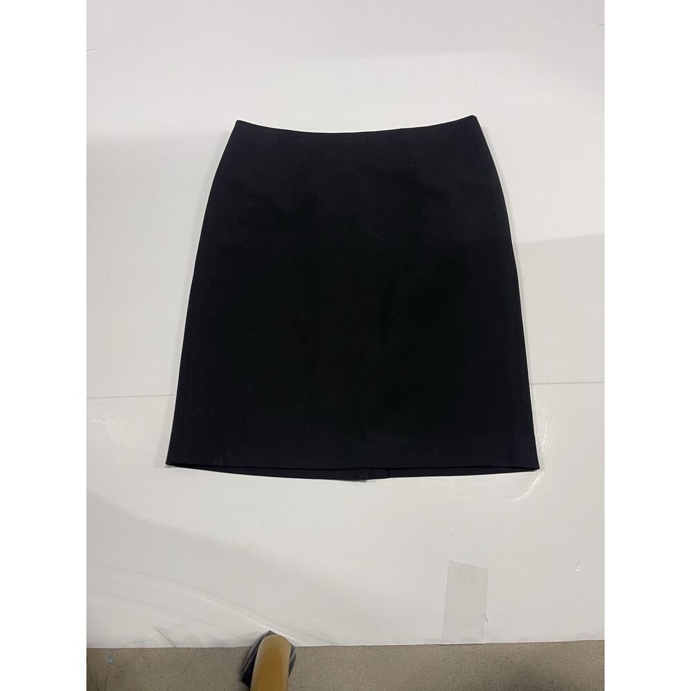 Ann Klein Womens Size 4 Suit Skirt Black Pencil Basic Capsule